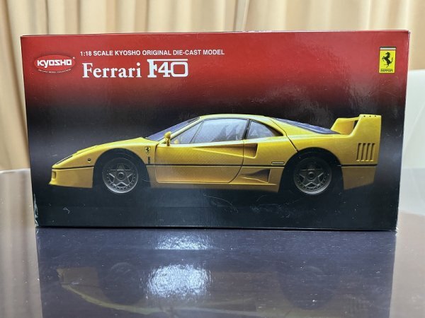  последний редкость товар * Kyosho Ferrari F40 желтый DI-CAST MODEL 1:18 SCALE оплата 24H в пределах ограничение 