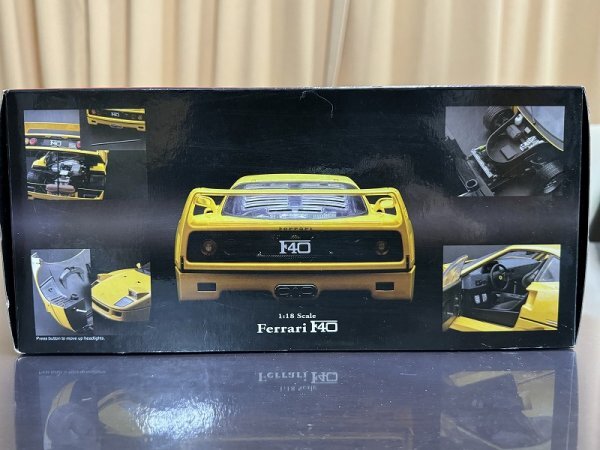 レア商品★京商 Ferrari F40 イエロー　DI-CAST MODEL 1:18 SCALE 　支払い２４H以内限定