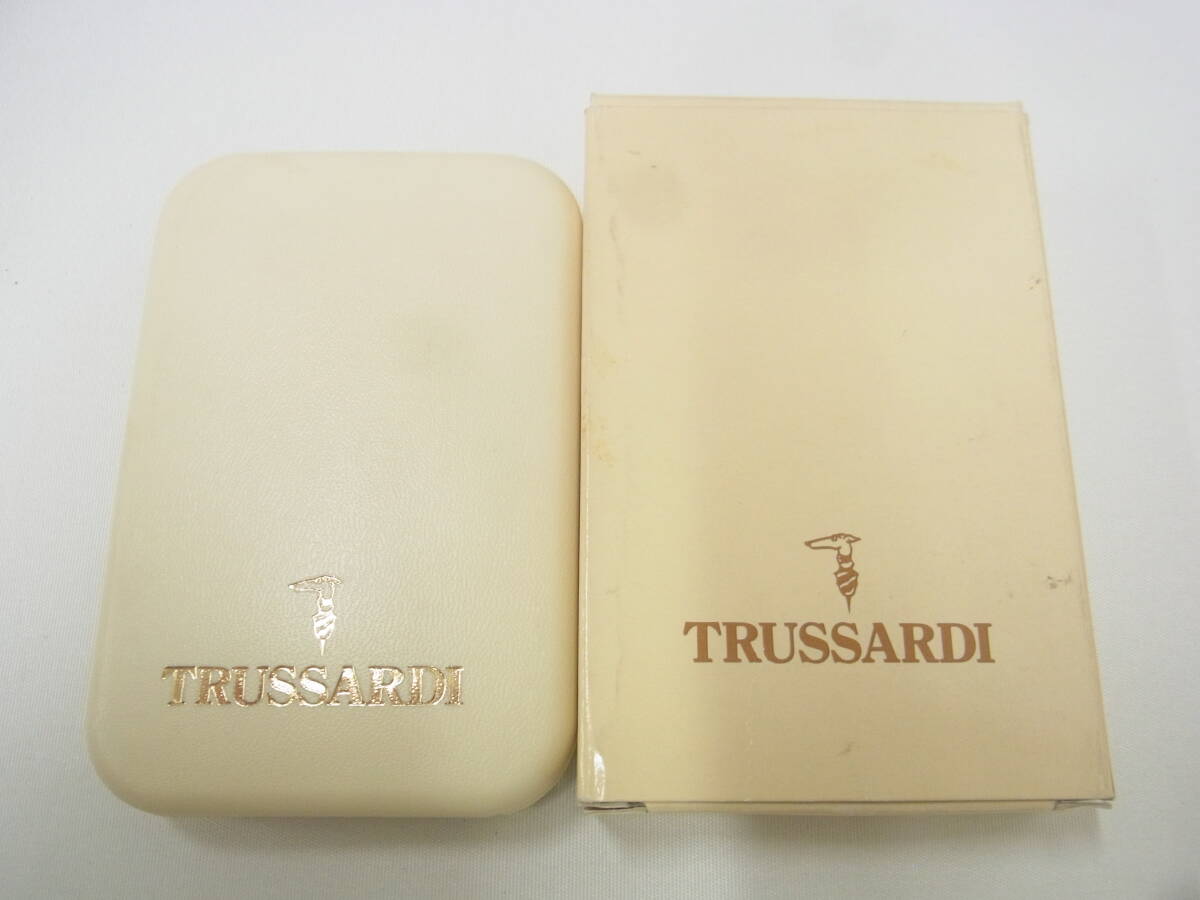 ★TRUSSARDI ガスライター ゴールド調 Gサテーナ トラサルディ ライター ケースつき 点火未確認 喫煙道具 タバコ用品 お洒落 佐60_画像7