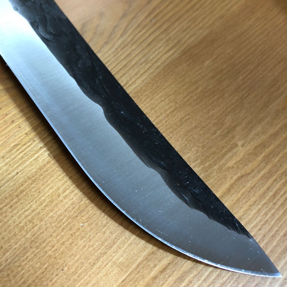 ハンティングナイフ 焼き入れ済み 切れます オリジナル サバイバルナイフ 山刀 の画像6