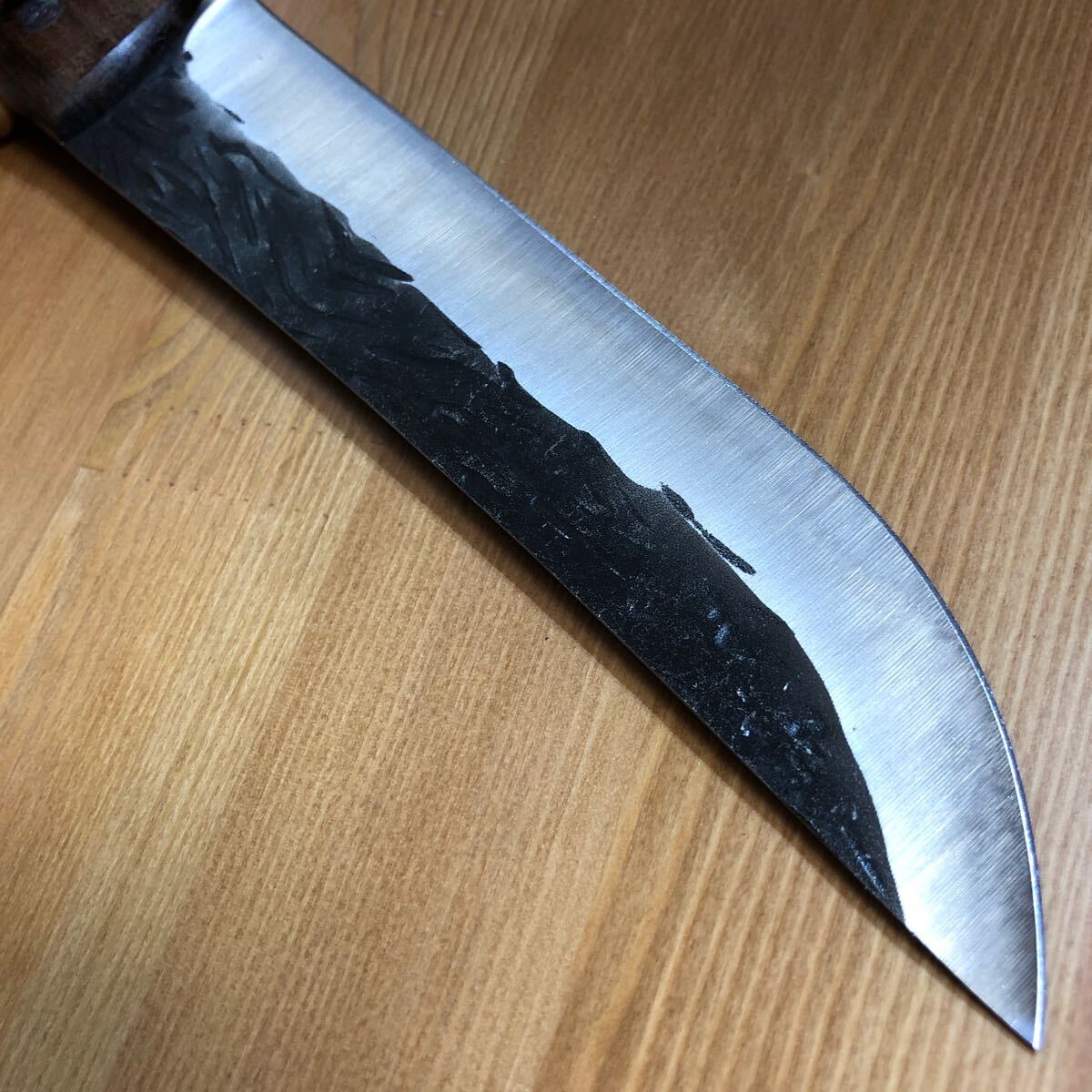 ハンティングナイフ 焼き入れ済み 切れます オリジナル サバイバルナイフ 山刀 の画像5