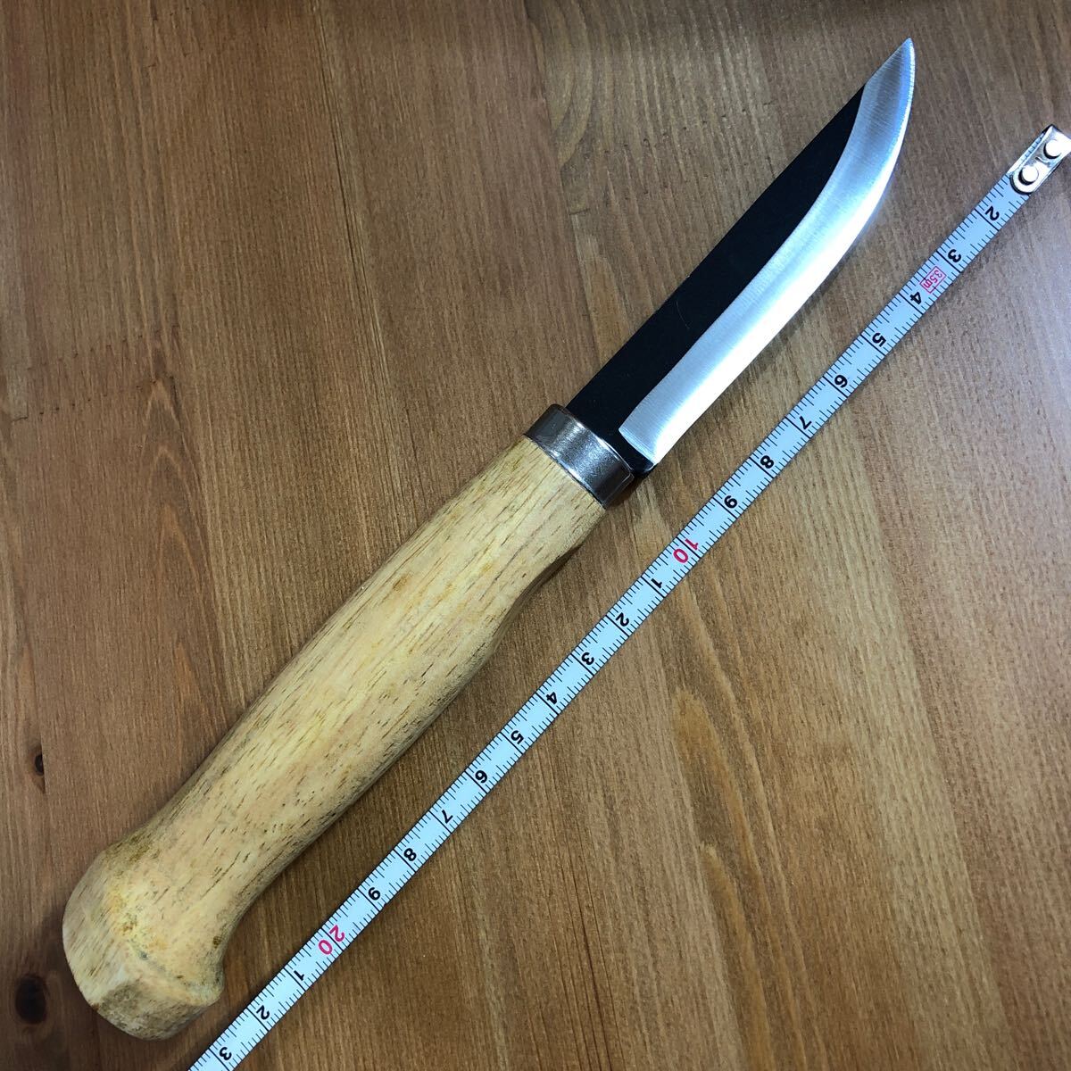 サバイバルナイフ　木製ハンドル　切れます　北欧風_画像2