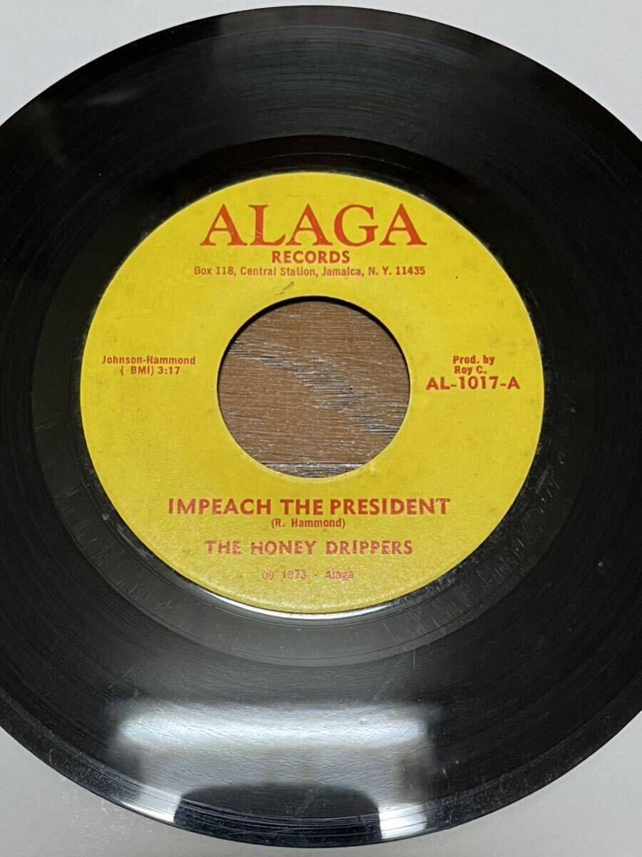Deep Funk 45 US Original / The Honey Drippers/Impeach The President/ Roy C's Theme Song/ break keb darge soul northern modernの画像1