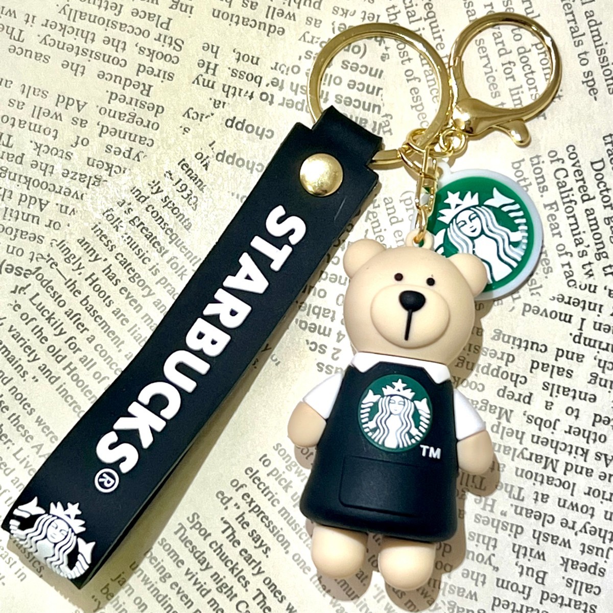  new goods start ba Bear ID card holder ID card-case company member proof case with strap be Alice ta bear figure attaching black apron abroad 