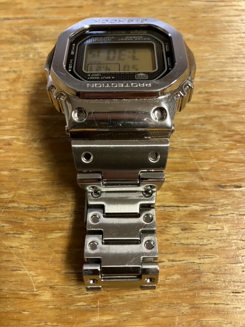 保証期限内 カシオ 電波ソーラー 腕時計 G-SHOCK GMW-B5000D-1JF フルメタル 5000シリーズ スマホリンク 純正ブレスの画像6