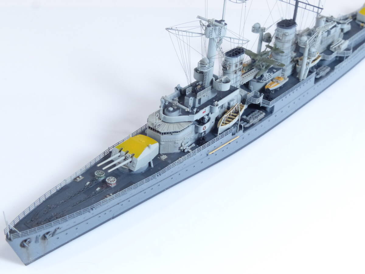 精密完成品 「1/700 独海軍 軽巡洋艦 ケーニヒスベルク1940年」フライホーク製 模型誌作例_画像2