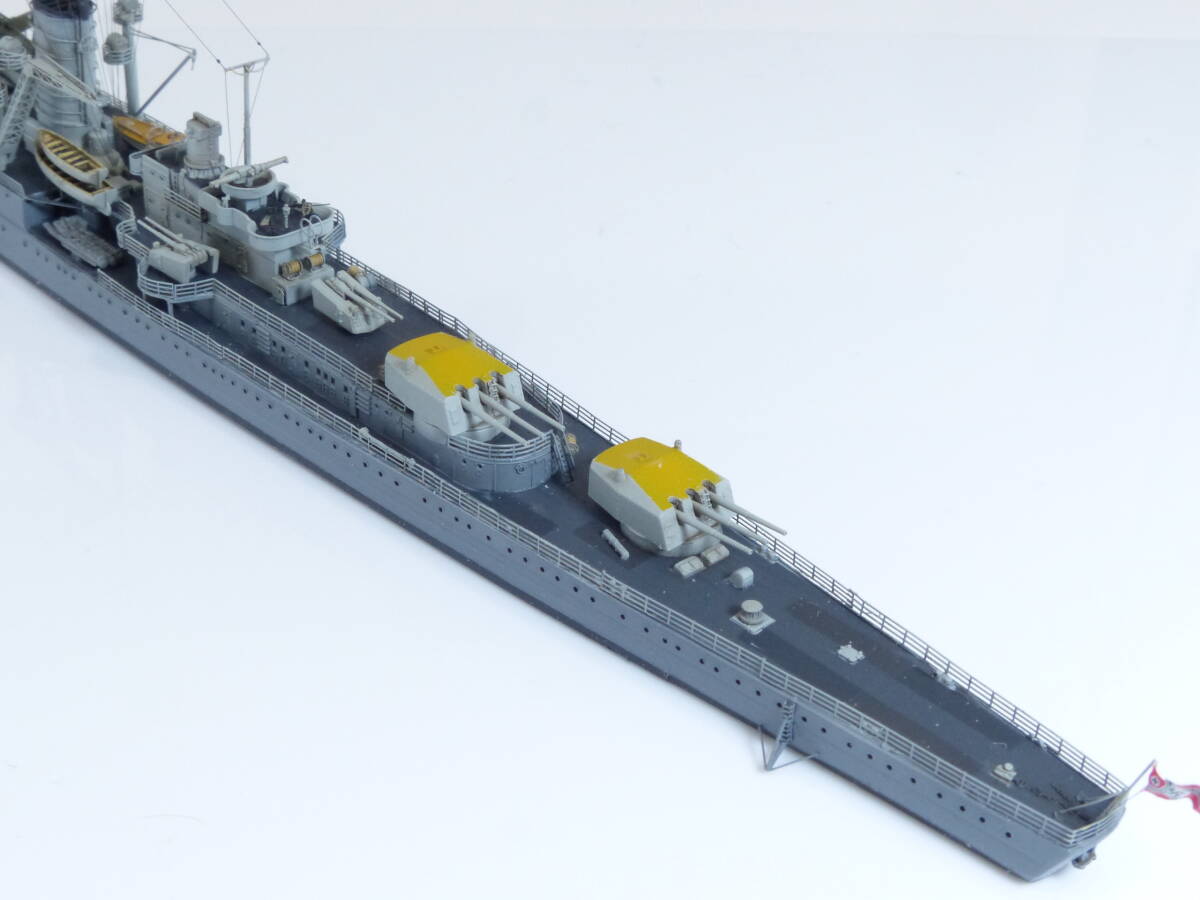 精密完成品 「1/700 独海軍 軽巡洋艦 ケーニヒスベルク1940年」フライホーク製 模型誌作例_画像9
