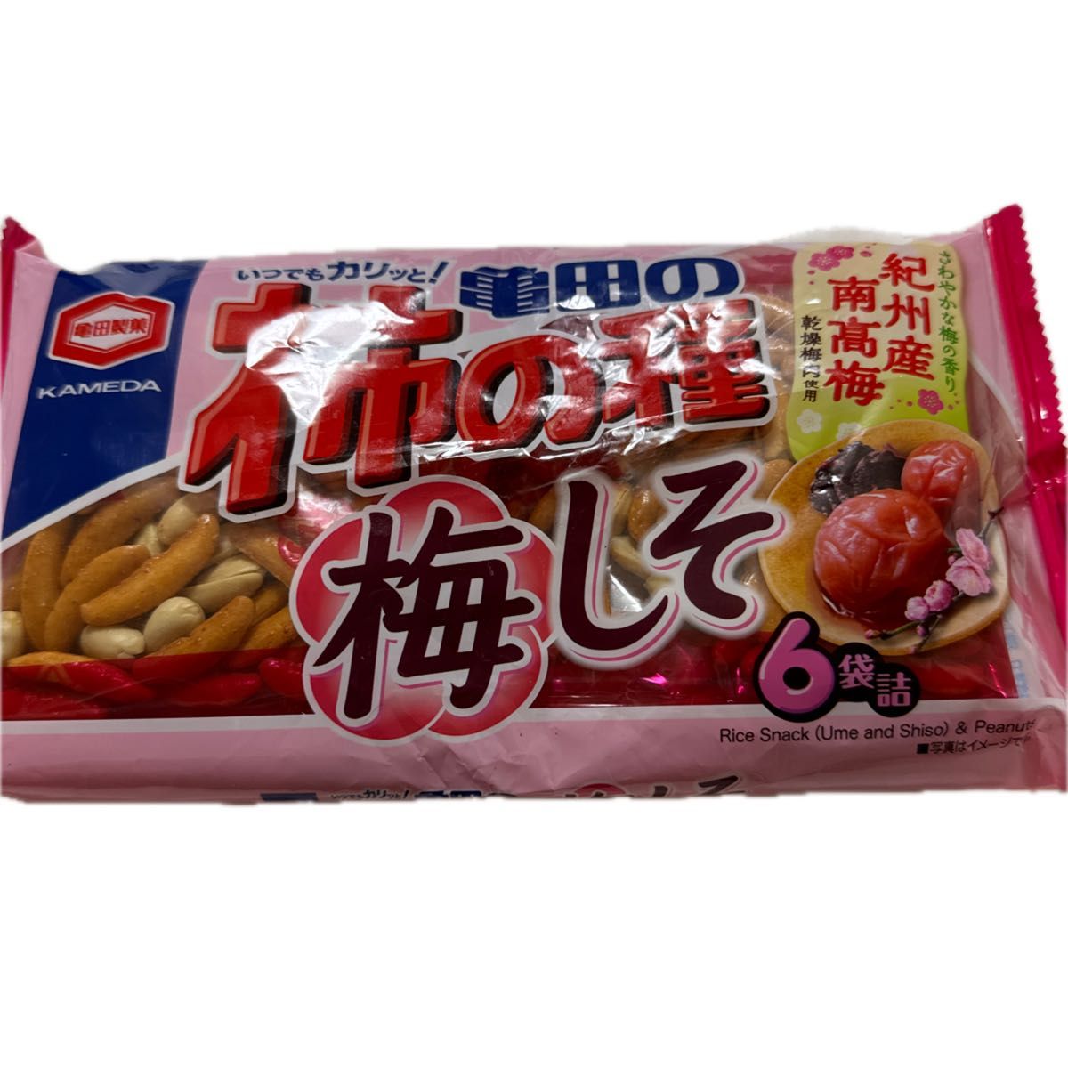 亀田製菓　柿の種　６袋入り　食品　菓子　