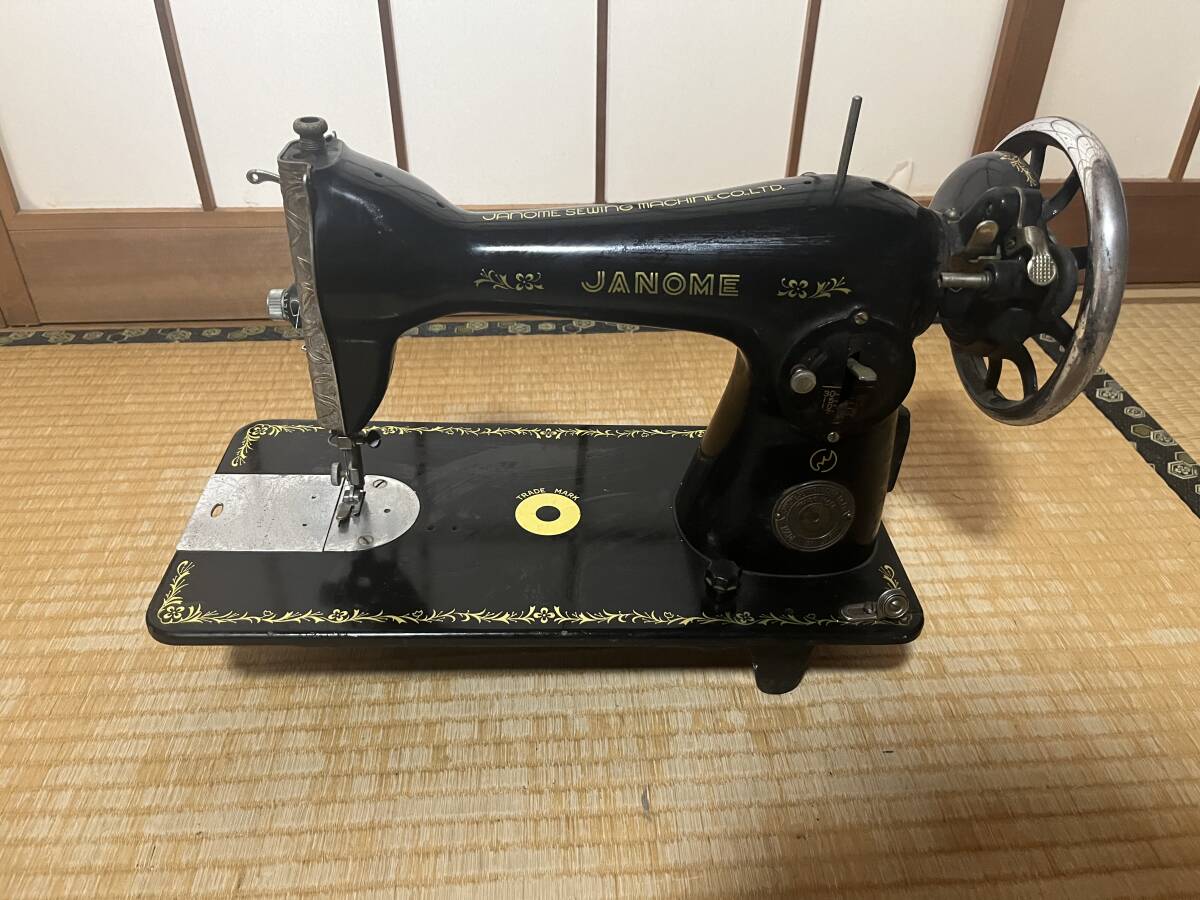 JANOME ジャノメ アンティークミシン レトロミシン 手工芸 手芸 ハンドクラフト 裁縫道具 裁縫の画像1