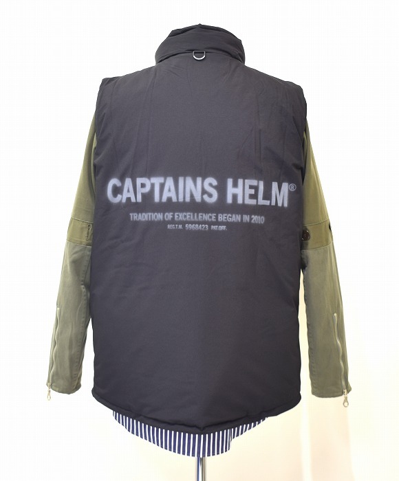 CAPTAINS HELM（キャプテンズヘルム）LEVEL7 E.C.W.C.S PRIMALOFT VEST C.H. Custom エクワックス プリマロフト 中綿ベストミリタリー 軍 _画像2