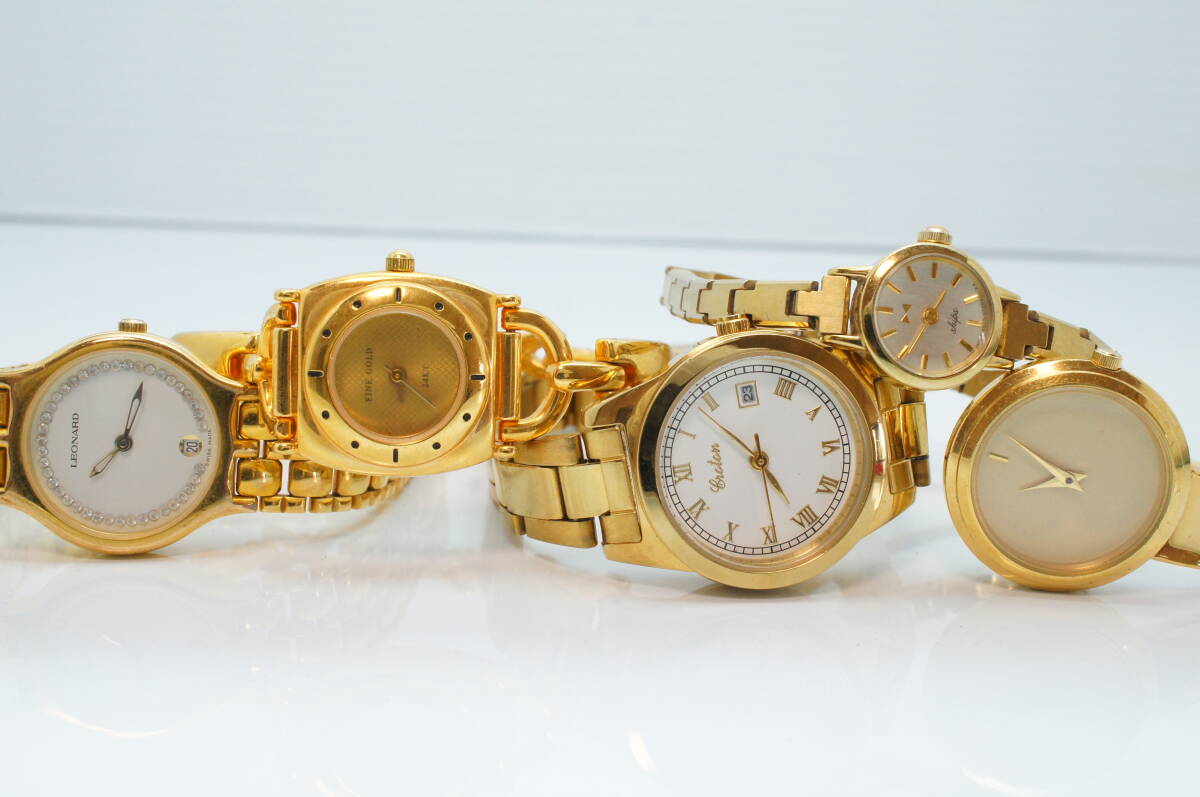 D83●美品含む 30点セット GOLD COLOR ゴールド金 レディース腕時計 SEIKO/CITIZEN/GUCCI/MARC BY MARC JACOBS 他 大量まとめ クォーツの画像8