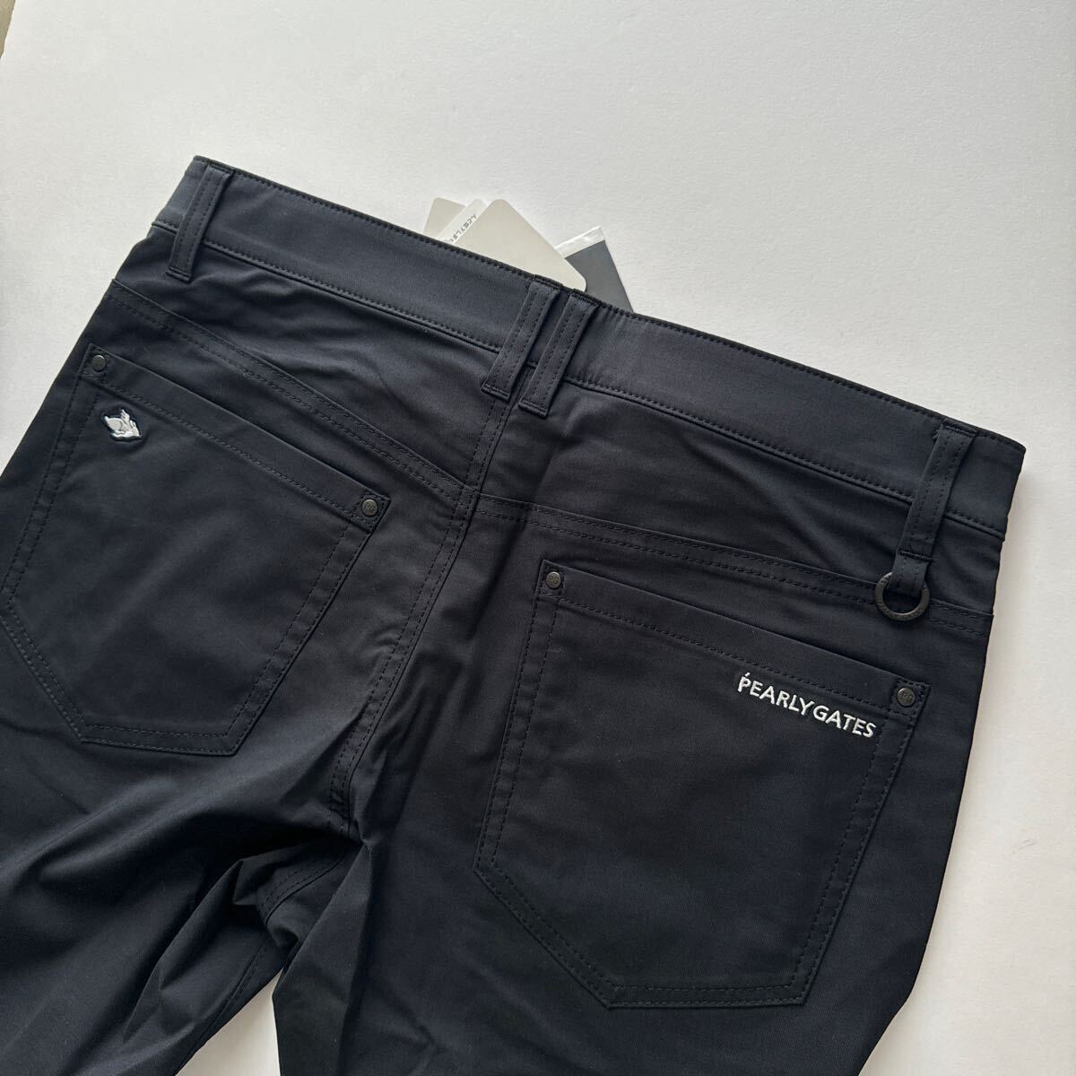 M/ size 4: made in Japan / spring summer new goods : Pearly Gates PEARLY GATES/ standard / men's / high performance / stretch long pants / Golf pants / slacks / black . close navy blue 