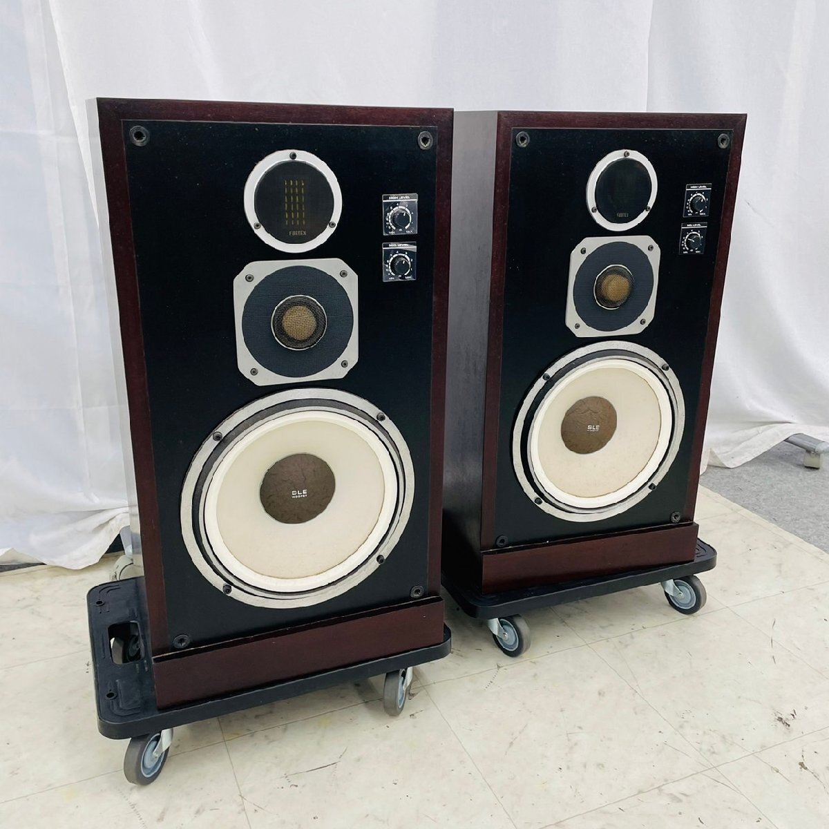 P1658☆【中古】【2個口】FOSTEX フォステクス GX100 スピーカーペアの画像1