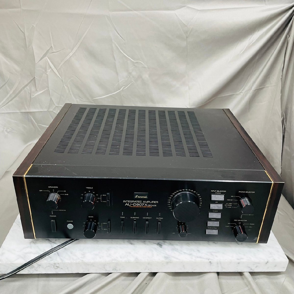 P1877☆【中古】SANSUI サンスイ プリメインアンプ AU-D907X DECADE_画像7