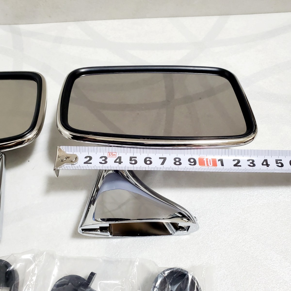  Rover Mini door mirror left right set TEX type stainless steel / Chrome type ENGLAND Britain product Attachment, adaptor attaching new goods 