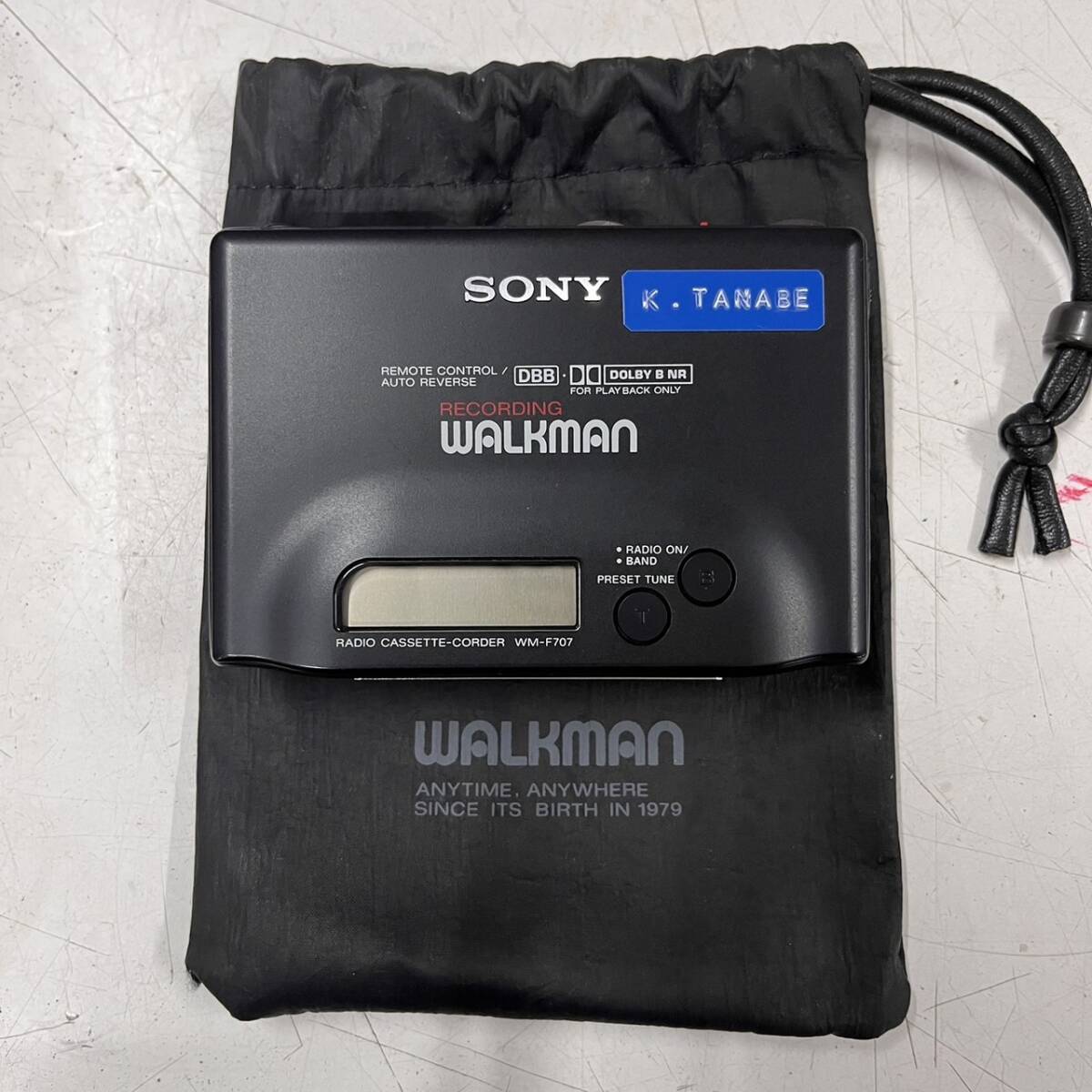 h2481 * б/у * SONY Sony WALKMAN Walkman корпус WM-F707 кассетная магнитола кассета Walkman текущее состояние товар 