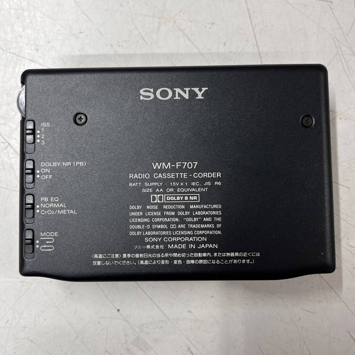 h2481 * б/у * SONY Sony WALKMAN Walkman корпус WM-F707 кассетная магнитола кассета Walkman текущее состояние товар 