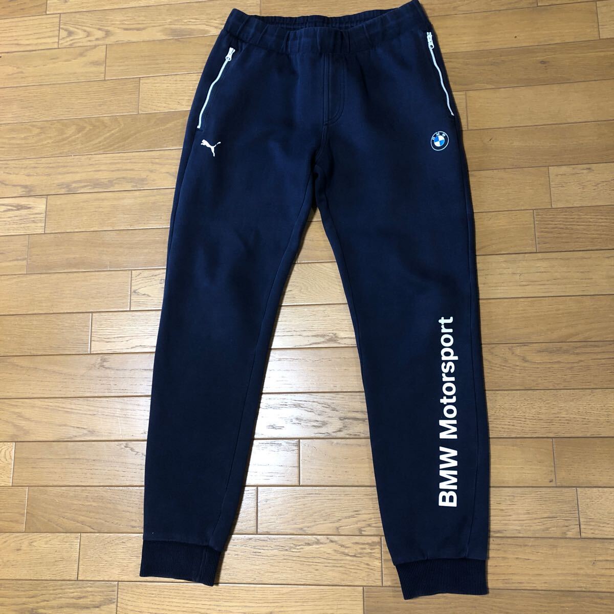  Puma BMW sweat pants top and bottom size M navy free shipping 