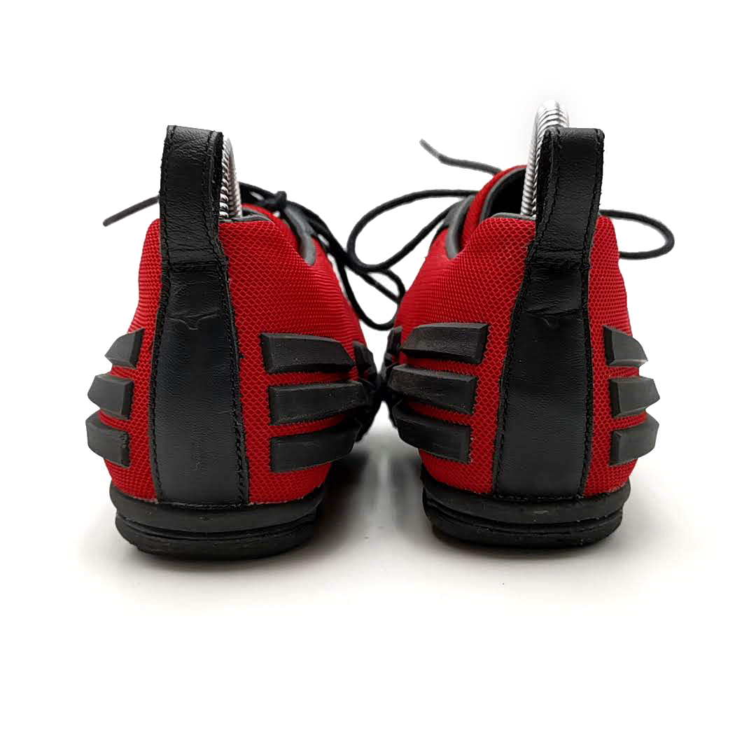 送料無料 エンポリオアルマーニ ミズノ コラボ スニーカー 靴 ランニングシューズ GS1106 22cm 赤系 黒系 レディース_画像7