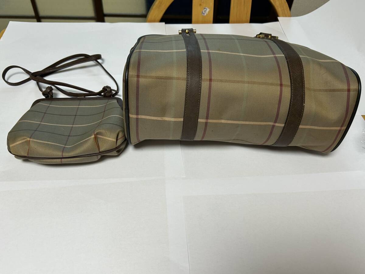 Burberry バーバリー 希少品 2点セット ポシェットミニバッグ付き ショルダーバッグ ハンドバッグの画像3