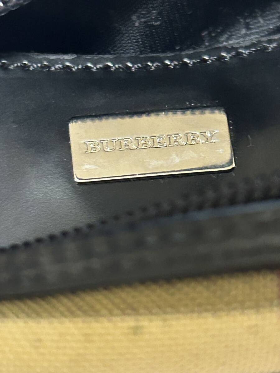 【極美品】BURBERRY LONDONバーバリーロンドン ミニボストンバッグ ハンドバッグの画像6
