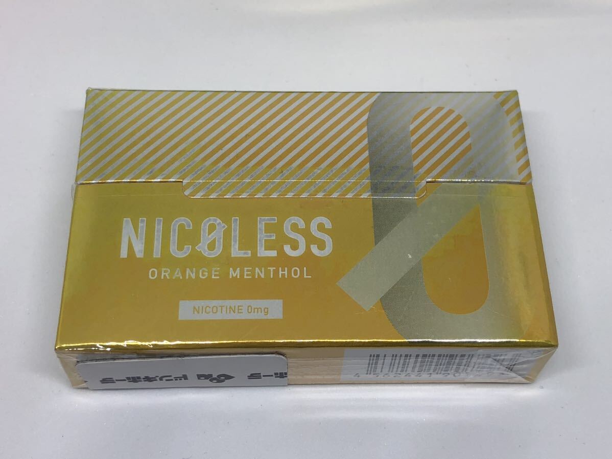 送料無料 NICOLESS ニコレス オレンジメンソール 6箱 120本 茶葉 ヒートスティック ニコチンなし 減煙 加熱式たばこ ニコチンレス_画像4