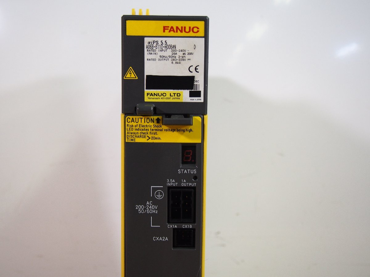 ☆【1T0312-84】 FANUC ファナック A06B-6110-H006#N D サーボアンプ ジャンク_画像2