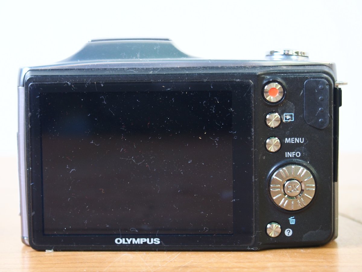 ☆【1T0411-51】 OLYMPUS オリンパス SZ-14 24×WIDE OPTICAL ZOOM ED 4.5-108.0mm 1:3.0-6.9 ジャンクの画像4