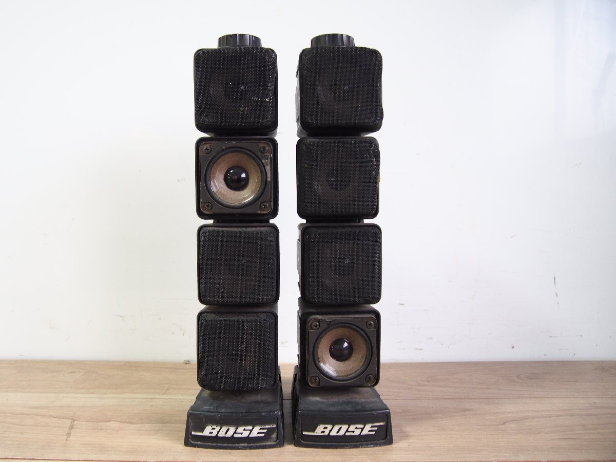 ☆【2T0109-47】 BOSE ボーズ DUAL CHANNEL BASS SYSTEM 403 CUBE SPEAKER SYSTEM 2台 スピーカー ジャンク再