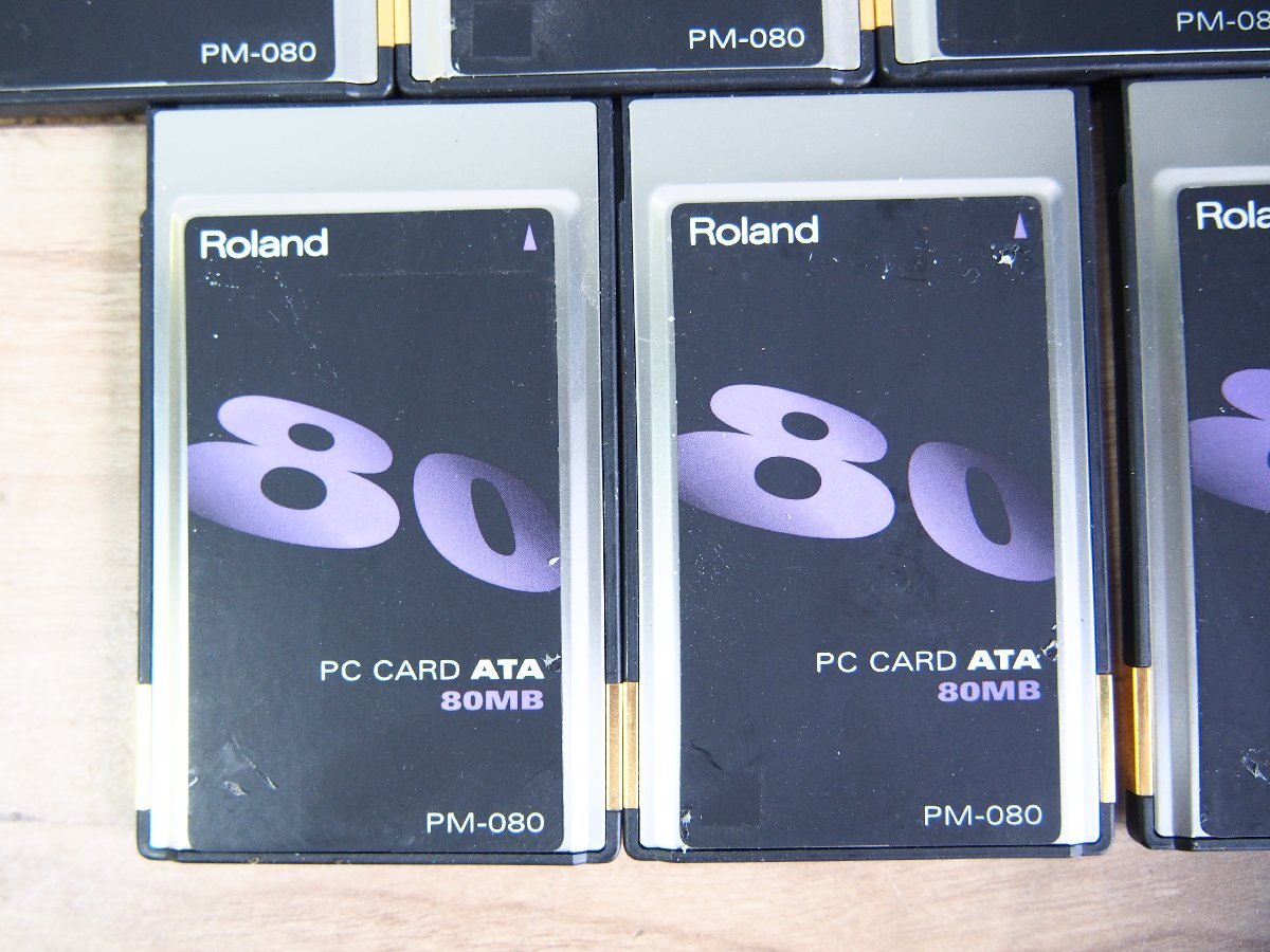 ☆【1T0327-6】 Roland ローランド PC CARD ATA PM-080 9枚 80MB ジャンク_画像6