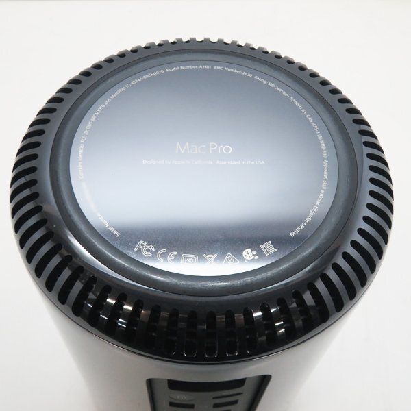大容量メモリー搭載 ◇ Apple Mac Pro Late 2013 MD878J/A【Xeon E5 8コア 3.0GHz/64GB/256GB/AMD FirePro D500（3GB）x 2/同梱発送不可】の画像3