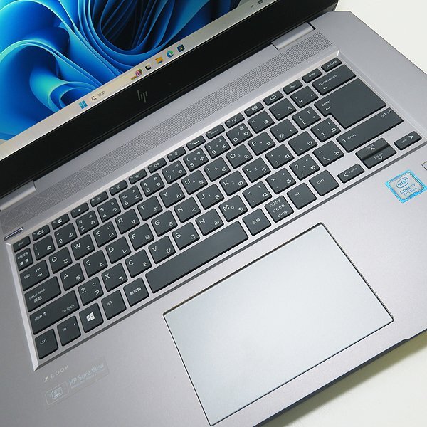 キーきれいめ ◇ HP ZBook Studio G5【Core i7_8750H 2.2GHz/16GB/SSD 512GB（NVMe）/Quadro P1000/Webカメラ/Win11-Pro/15インチ】の画像2