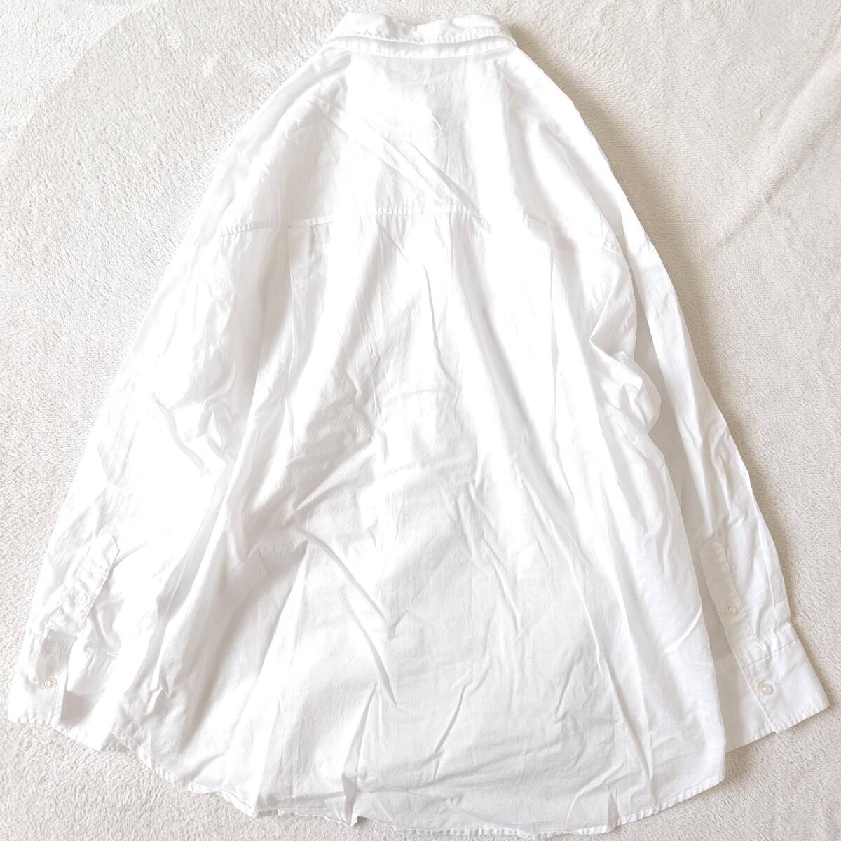 T677 極美品 ガリャルダガランテ コットンシャツ GALLARDAGALANTE ホワイト 白 サイズF レディース コットン100% 羽織り 白シャツ_画像5