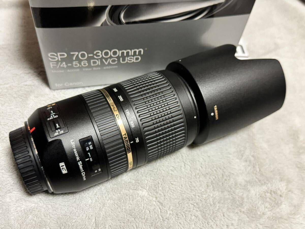 タムロンSP70-300mm F/4-5.6Di VC USD A005 キヤノンEFマウントcanonデジタル一眼交換レンズキャノンTAMRONズームレンズの画像1