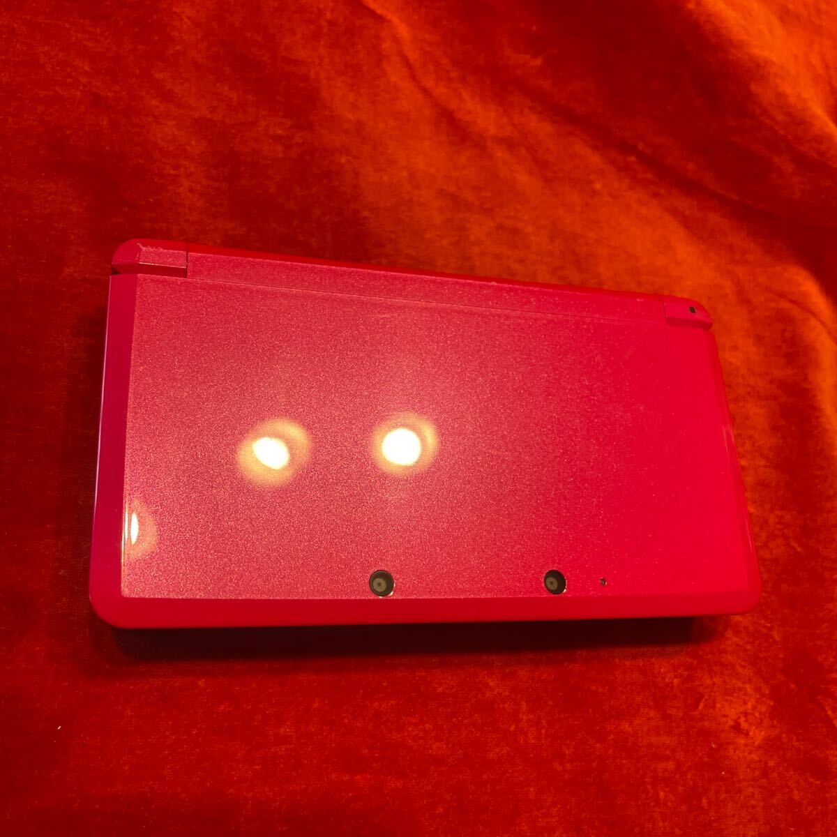 極美品！両面フィルム付き 任天堂 3DS 初期化済み Nintendo 動作品 タッチペン付き グロスピンク ピンクの画像5
