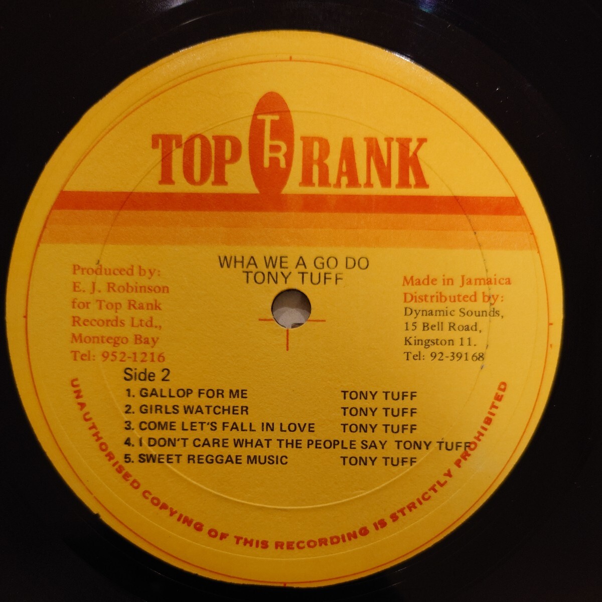 LP Tony Tuff / Wha We A Go Do / Top Rank_画像4