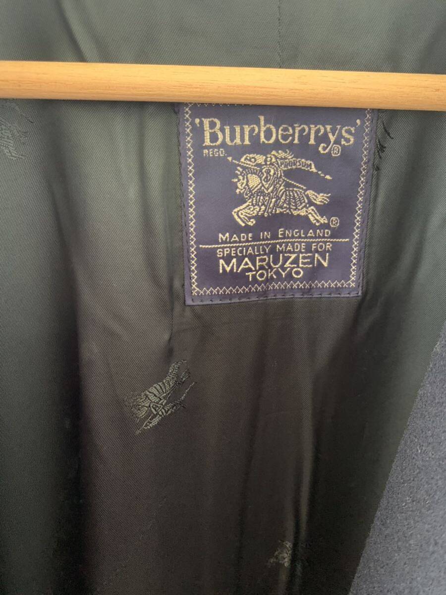 VINTAGE 80s Burberrys 英国製 別注 バーバリー 一枚袖 シングルラグラン ローデン ライダーコート SINGLE RAGLAN COAT LODEN_画像4