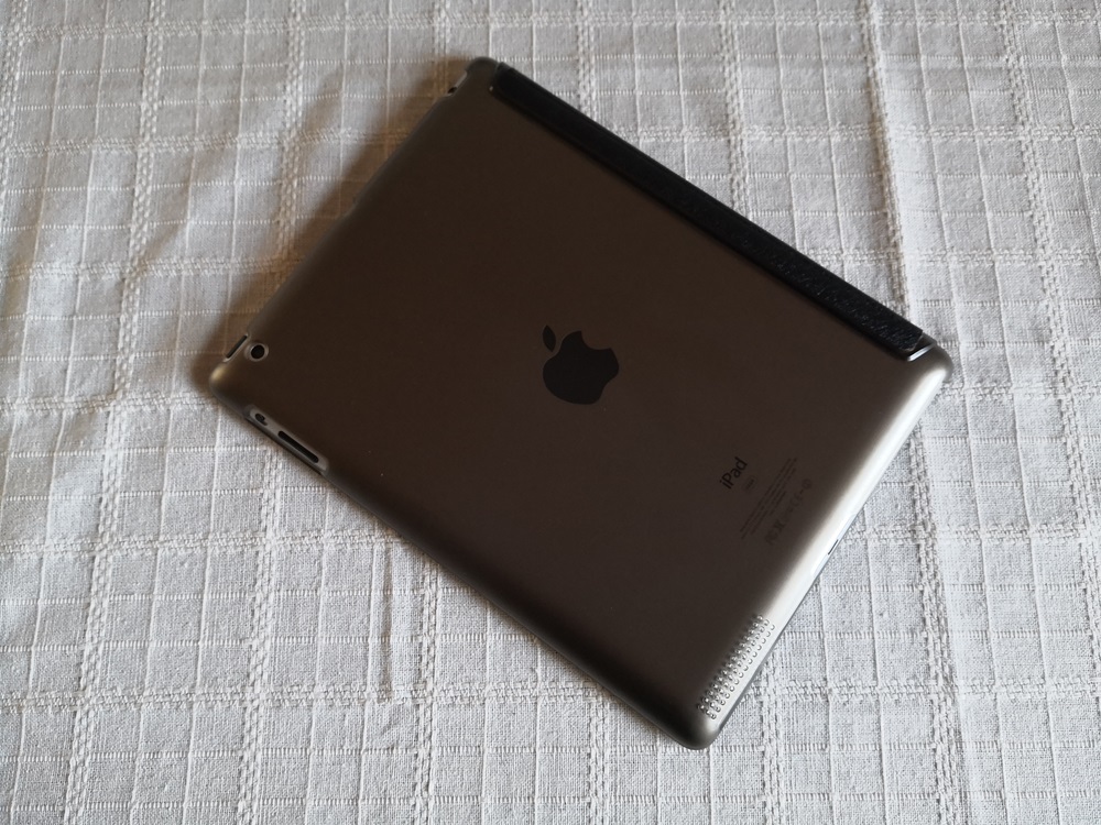 (アウトレットc-02) (薄型 軽量) iPad 2/3/4世代 共用 ブラック レザー スマートケース_画像5