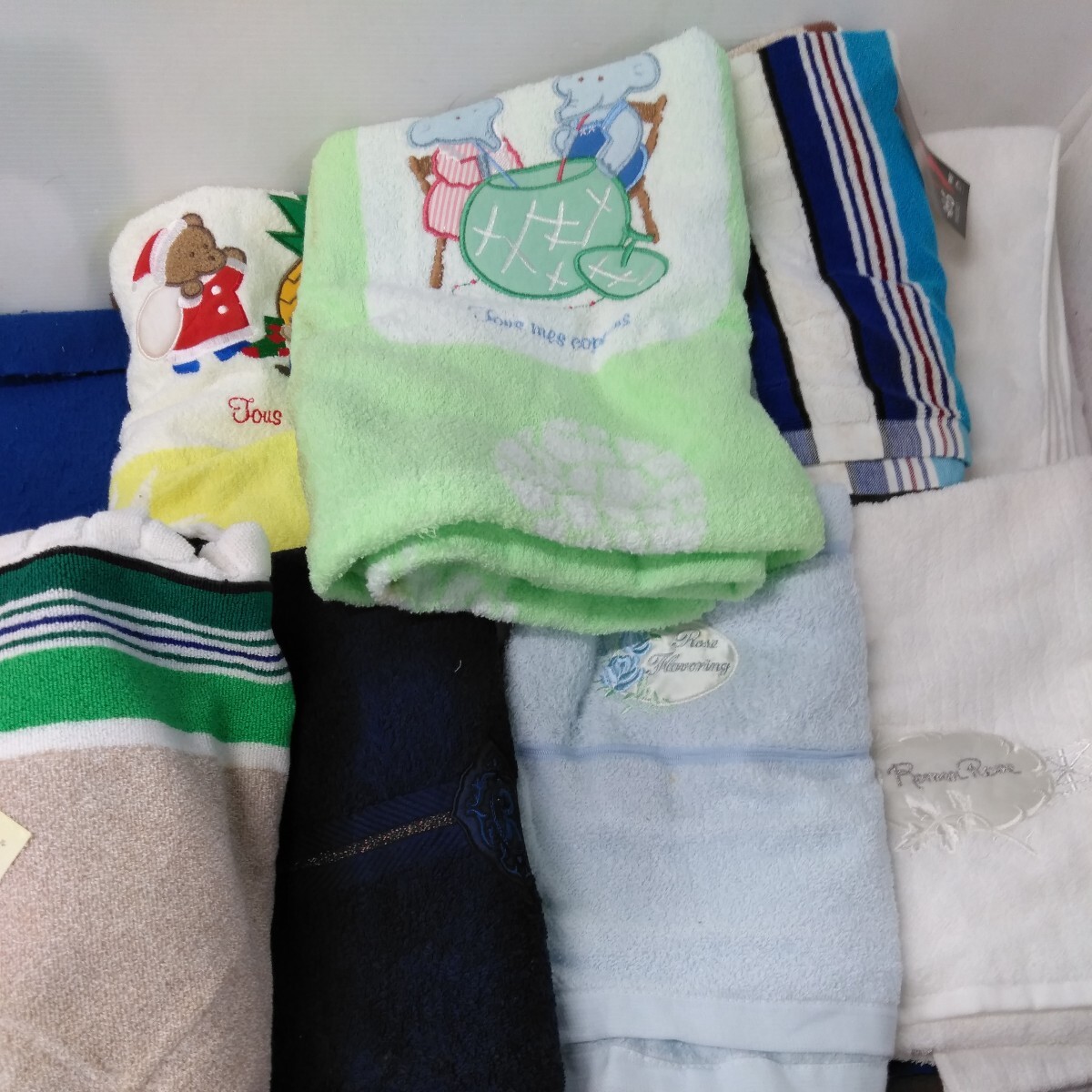 g_t W657 [ unused goods ] bath towel 6ps.@ sport towel 3ps.@ set sale! long-term storage. dirt . equipped. household articles 
