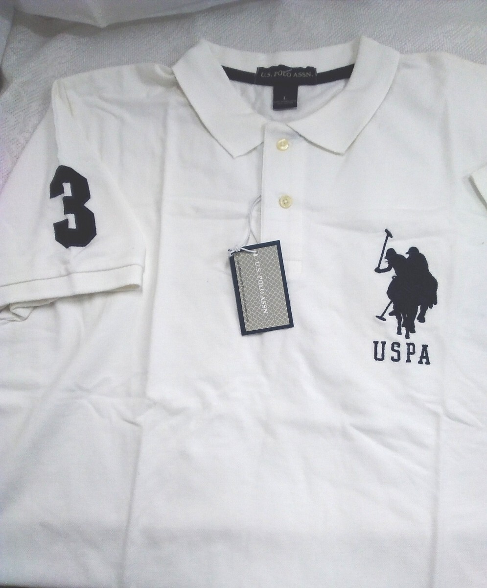 g_t W580 メンズ フアッション 半袖ポロシャツ Lサイズ  2枚まとめ 未使用品  ★renoma、U.S.POLO ASSN.の画像6