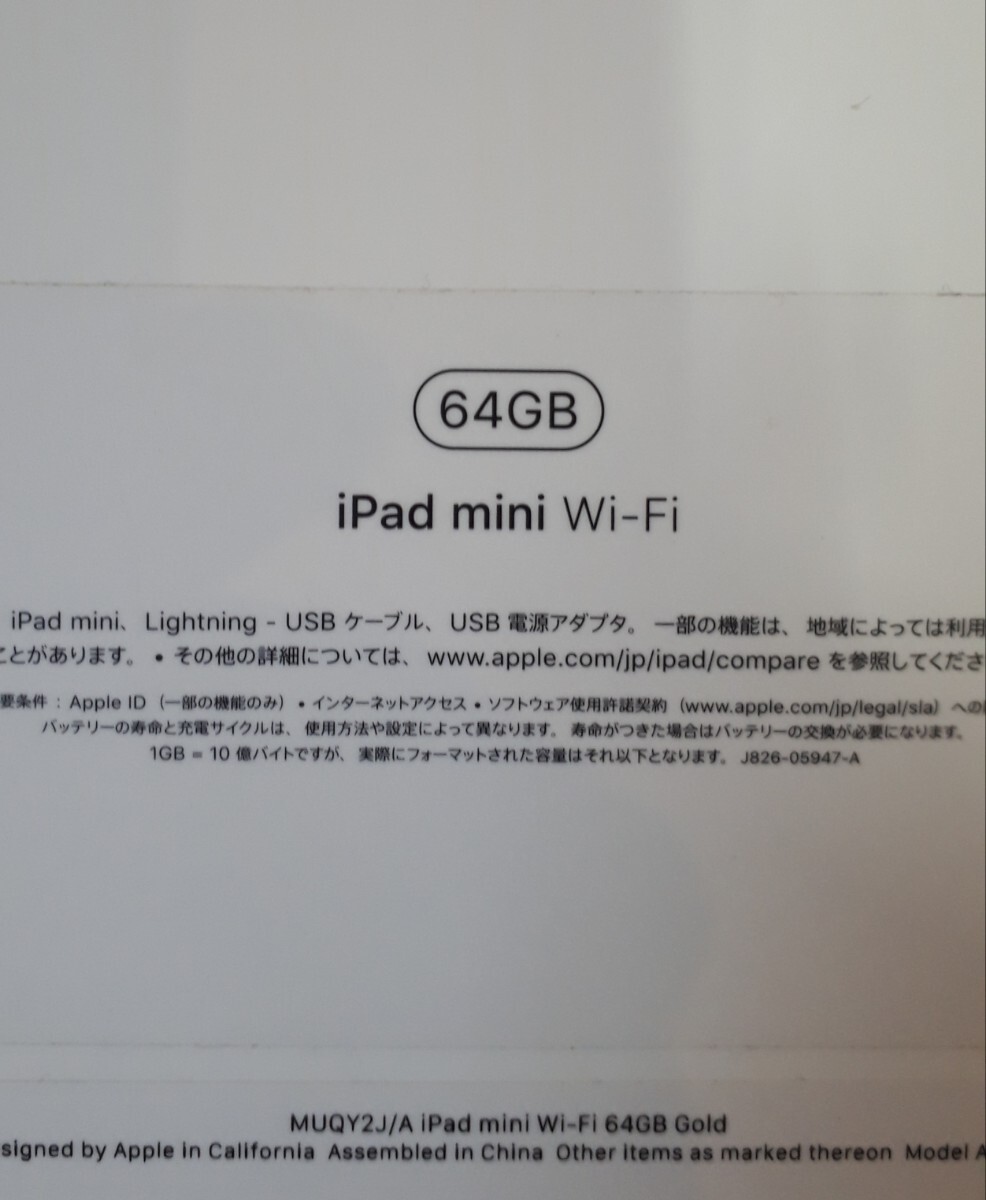 美品 iPad mini　第５世代　A2133 64GB MUQYZ J/A ゴールド Wi-Fiモデル ガラスフィルム張り付け済み 予備フィルム、ケース2個付き_画像8