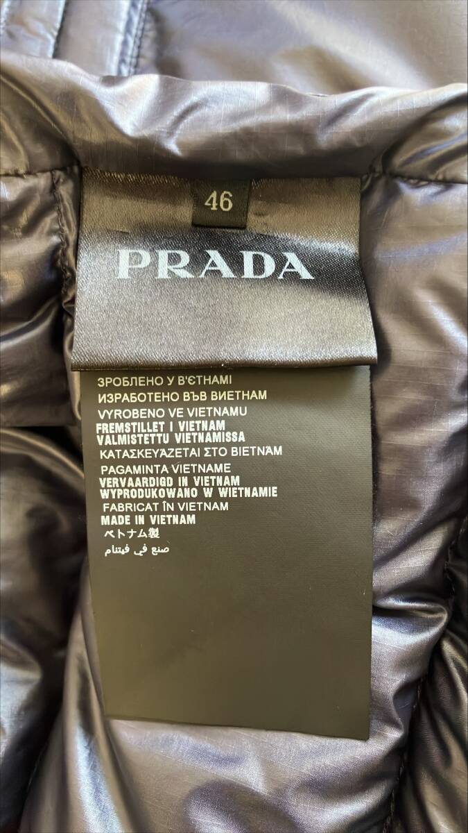 プラダ PRADAダウンベスト ネイビー_画像2