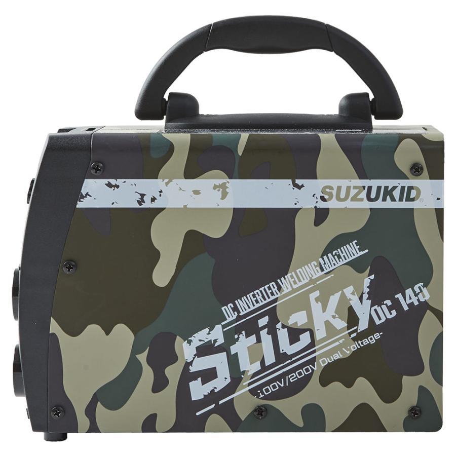 スター電器製造 スズキッド SUZUKID 溶接機 スティッキー140 sticky カモフラ STK-140CF 溶接棒 革手袋 P-106 限定セット 4991945035133_画像4