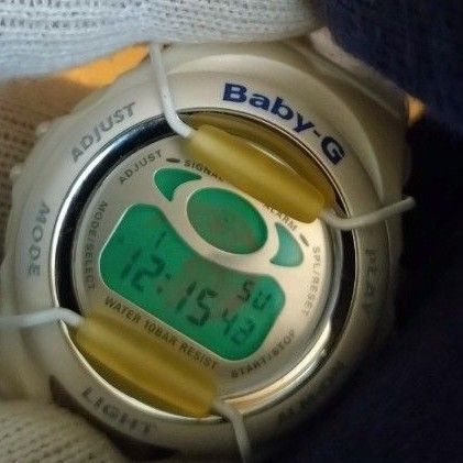 美品　カシオ　baby-G BGM-098 レディース　キッズ　腕時計　1955　Casio　ホワイト　デジタル　G'MIX