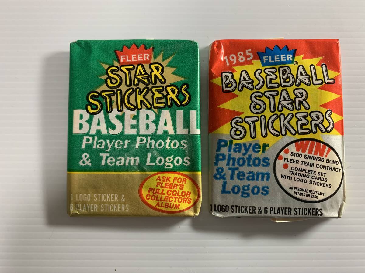 ★デッドストック　2パック【1985　FLEER　STAR STICKERS】貴重　レア　未開封_画像1