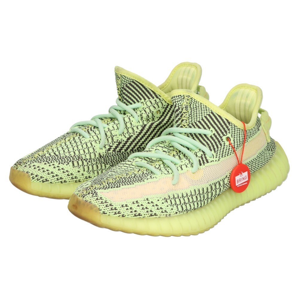  Adidas YEEZY BOOST 350 V2 YEEZREEL FW5191 Easy boost i-z reel low cut sneakers yellow / green US6.5/24.5cm