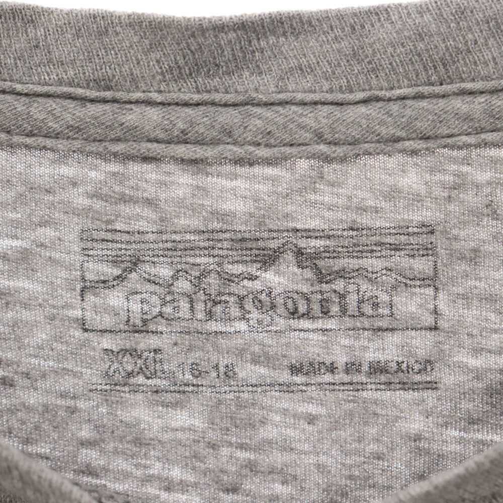 PATAGONIA パタゴニア ロゴプリント 半袖Tシャツ グレー_画像3