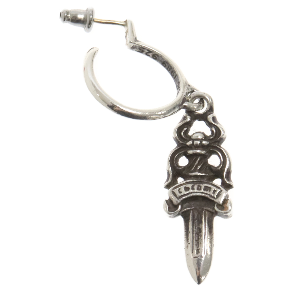 CHROME HEARTS クロムハーツ No5 DAGGER #5 ダガーフープピアス シルバー_画像2