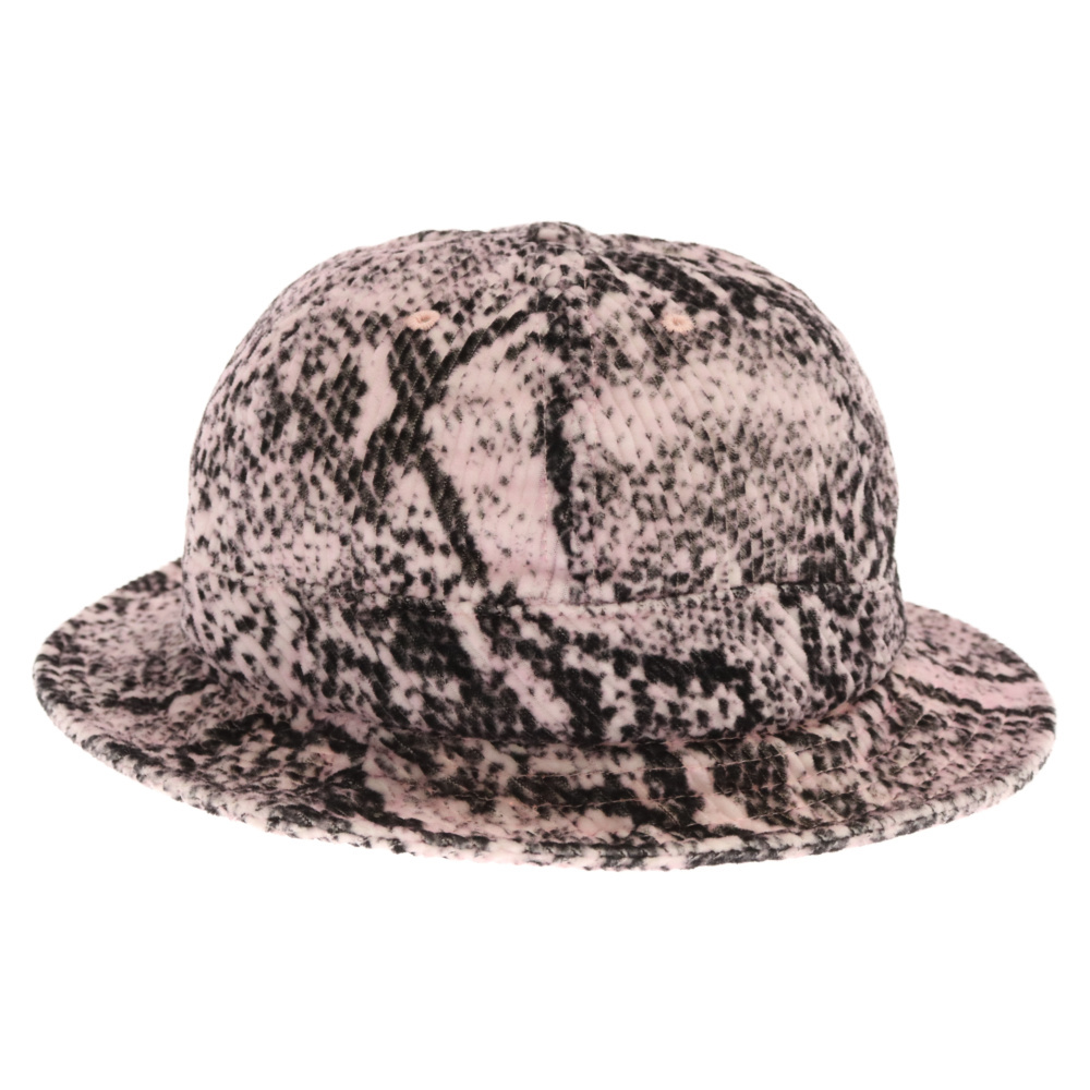 SUPREME シュプリーム 20AW Snakeskin Corduroy Bell Hat スネークスキン コーデュロイ バケットハット ピンク_画像2