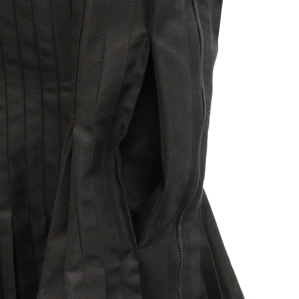 Sacai サカイ 23SS Cotton Gabardine Dress コットンギャバジンドレス ノースリーブワンピース ブラック レディース 23‐06601_画像5